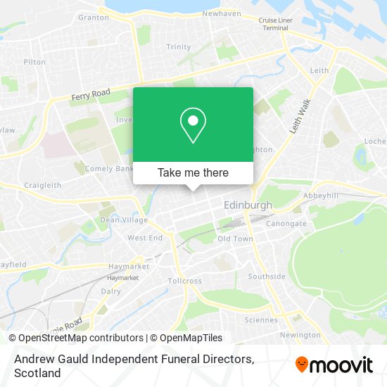Andrew Gauld Independent Funeral Directors map