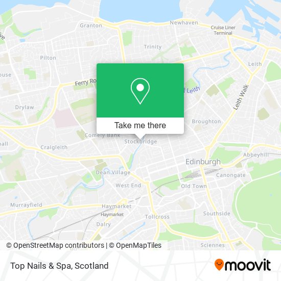 Top Nails & Spa map