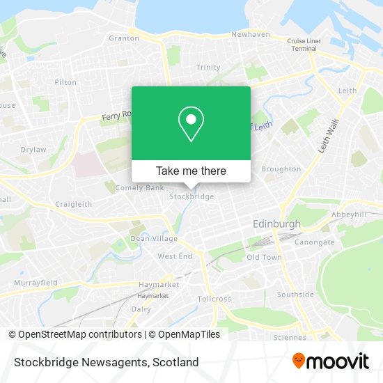 Stockbridge Newsagents map