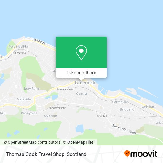 Thomas Cook Travel Shop map