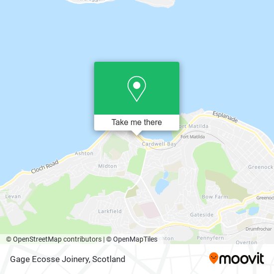 Gage Ecosse Joinery map