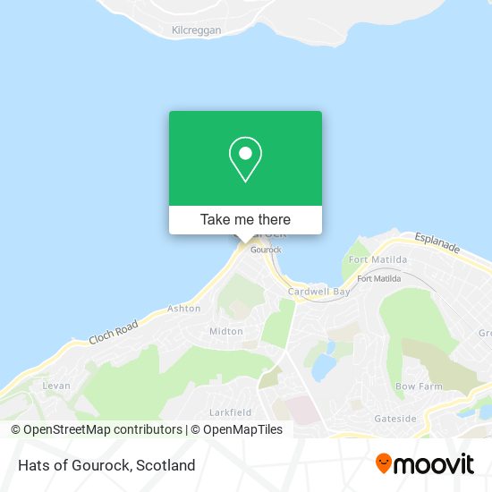 Hats of Gourock map