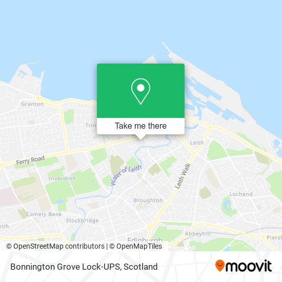 Bonnington Grove Lock-UPS map