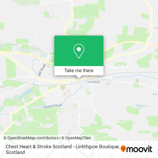 Chest Heart & Stroke Scotland - Linlithgow Boutique map