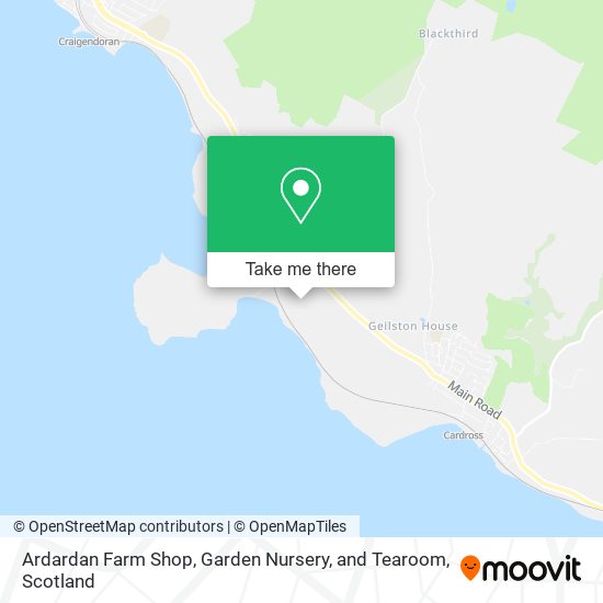 Ardardan Farm Shop, Garden Nursery, and Tearoom map