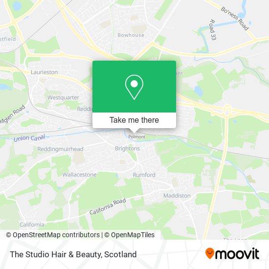 The Studio Hair & Beauty map