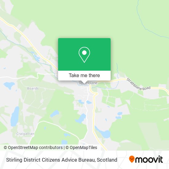 Stirling District Citizens Advice Bureau map