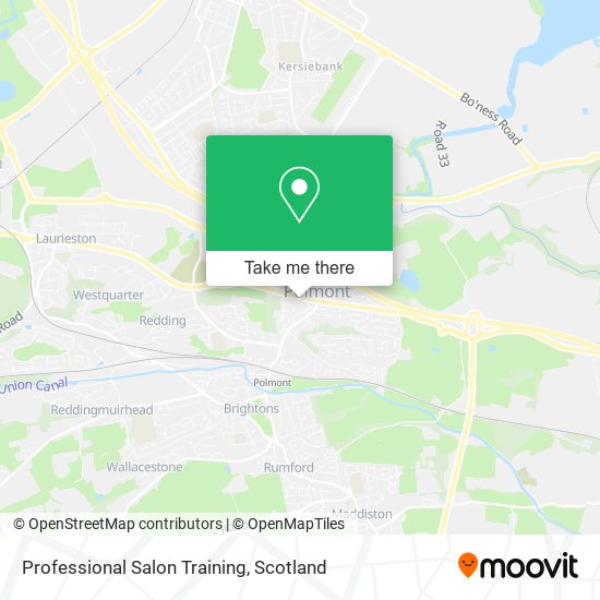 Professional Salon Training map