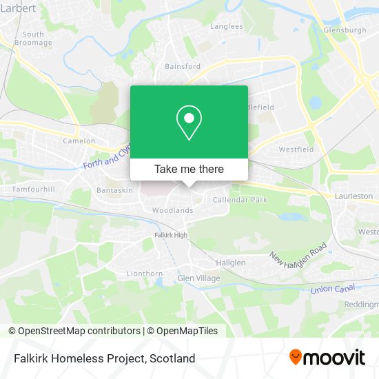 Falkirk Homeless Project map