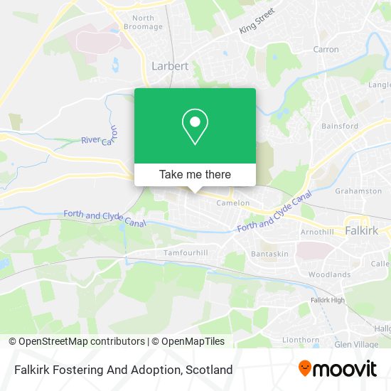 Falkirk Fostering And Adoption map