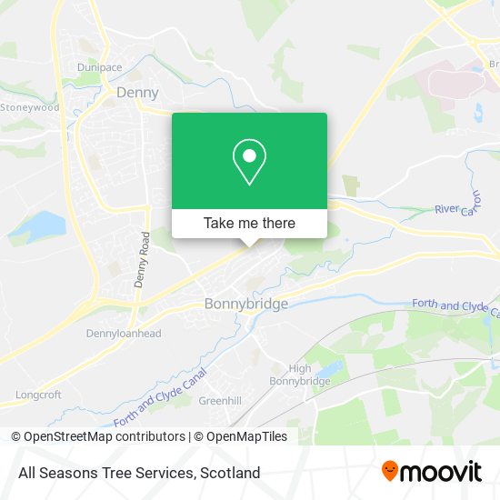 All Seasons Tree Services map