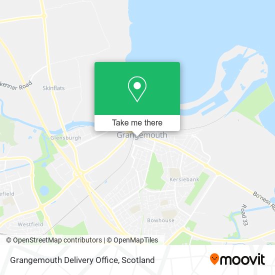 Grangemouth Delivery Office map