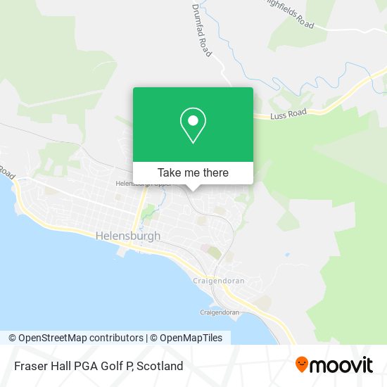 Fraser Hall PGA Golf P map