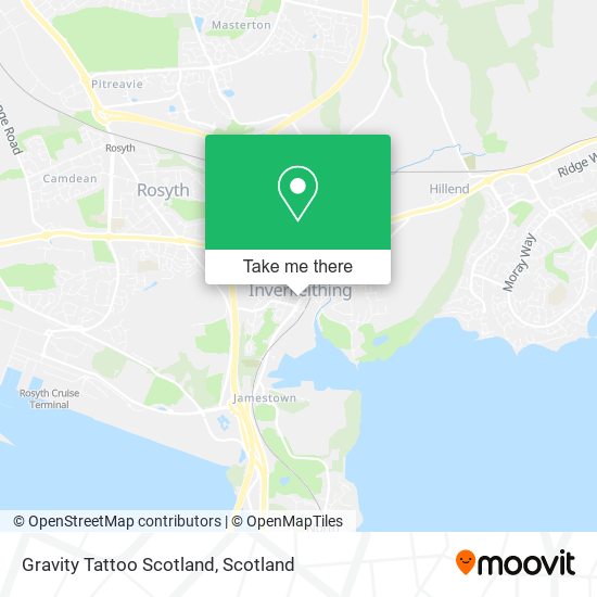 Gravity Tattoo Scotland map