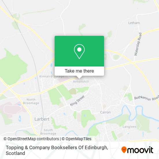 Topping & Company Booksellers Of Edinburgh map