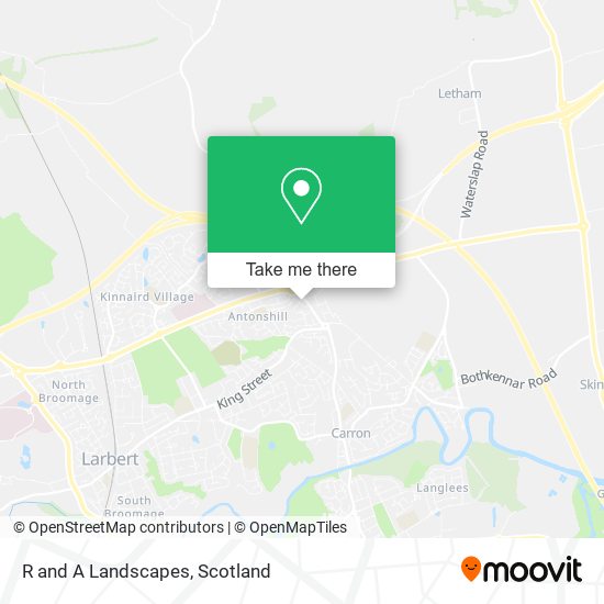 R and A Landscapes map