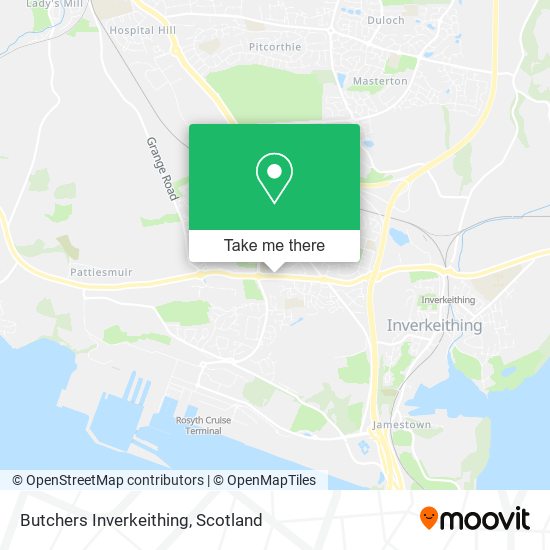 Butchers Inverkeithing map