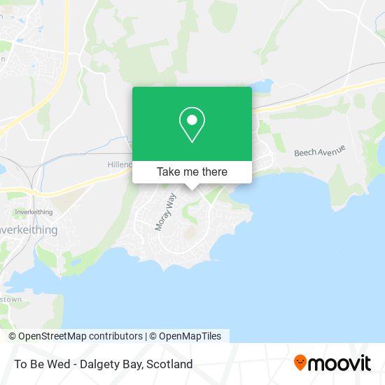 To Be Wed - Dalgety Bay map