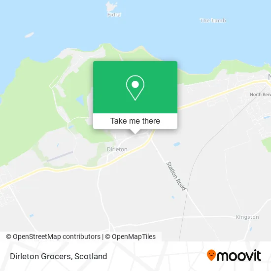 Dirleton Grocers map