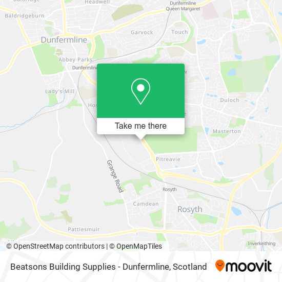 Beatsons Building Supplies - Dunfermline map