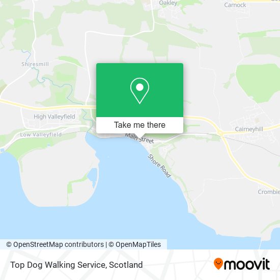 Top Dog Walking Service map