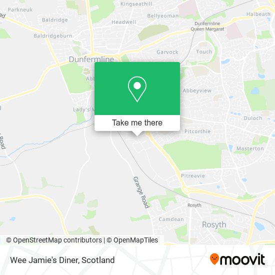 Wee Jamie's Diner map