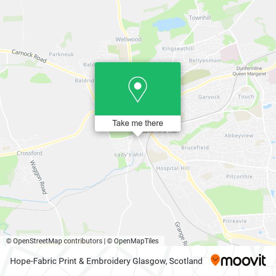 Hope-Fabric Print & Embroidery Glasgow map