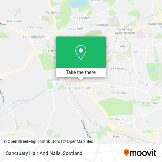 Sanctuary Hair And Nails map