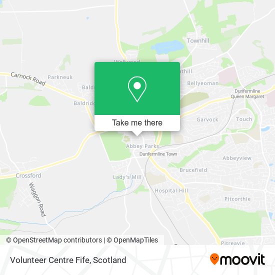 Volunteer Centre Fife map