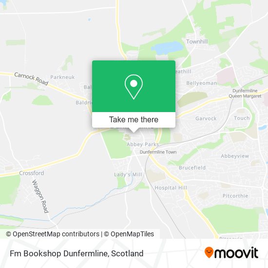 Fm Bookshop Dunfermline map