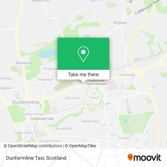 Dunfermline Taxi map