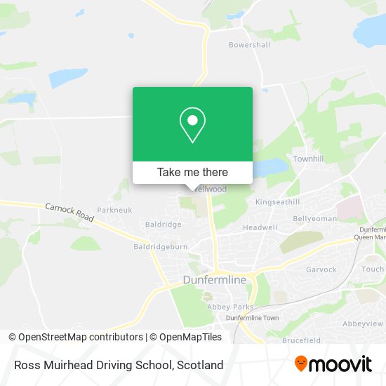 Ross Muirhead Driving School map