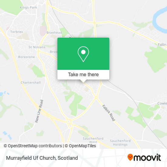 Murrayfield Uf Church map