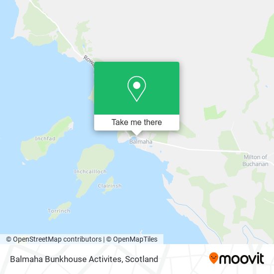 Balmaha Bunkhouse Activites map
