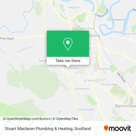 Stuart Maclaren Plumbing & Heating map