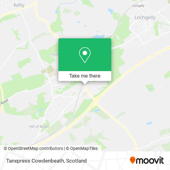 Tanxpress Cowdenbeath map