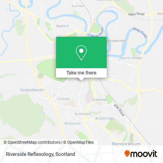 Riverside Reflexology map