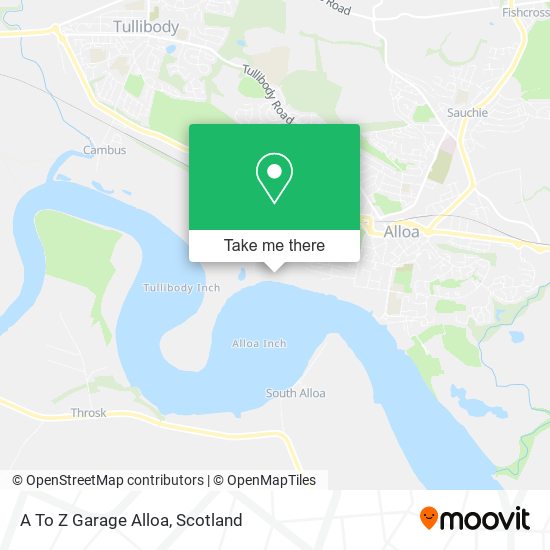 A To Z Garage Alloa map