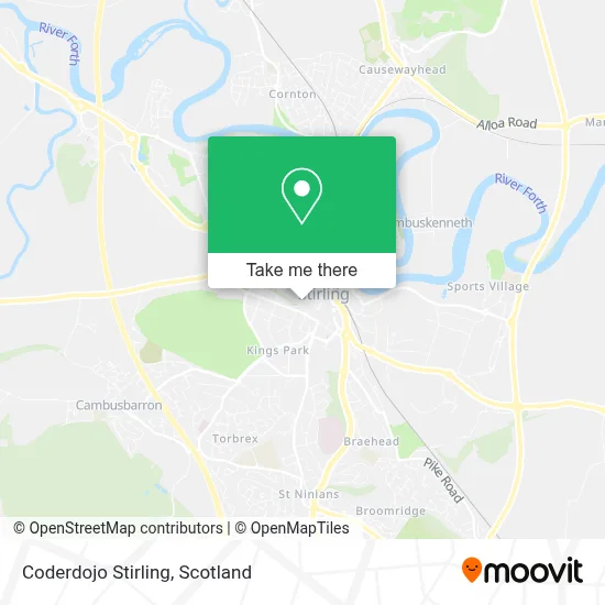Coderdojo Stirling map
