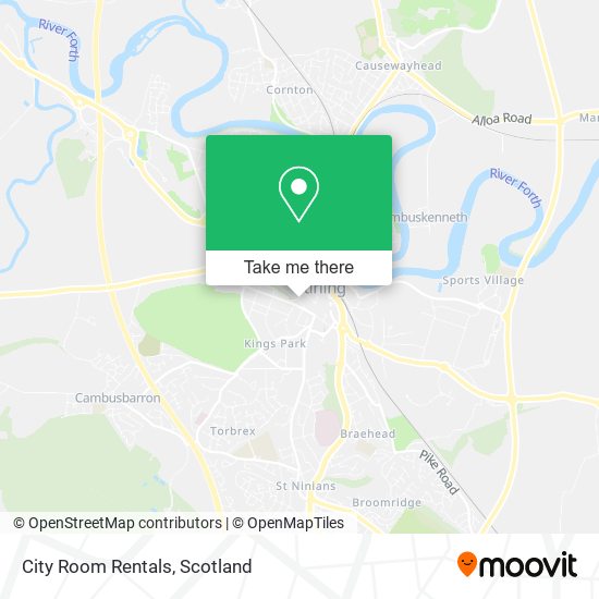 City Room Rentals map