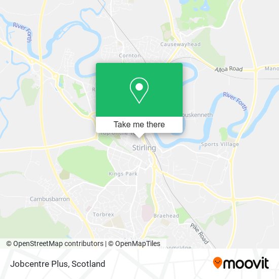 Jobcentre Plus map