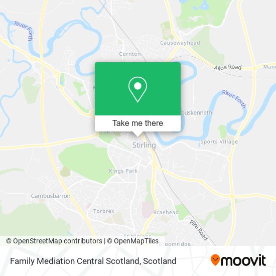 Family Mediation Central Scotland map