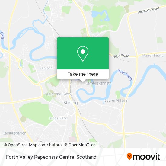 Forth Valley Rapecrisis Centre map