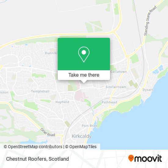 Chestnut Roofers map