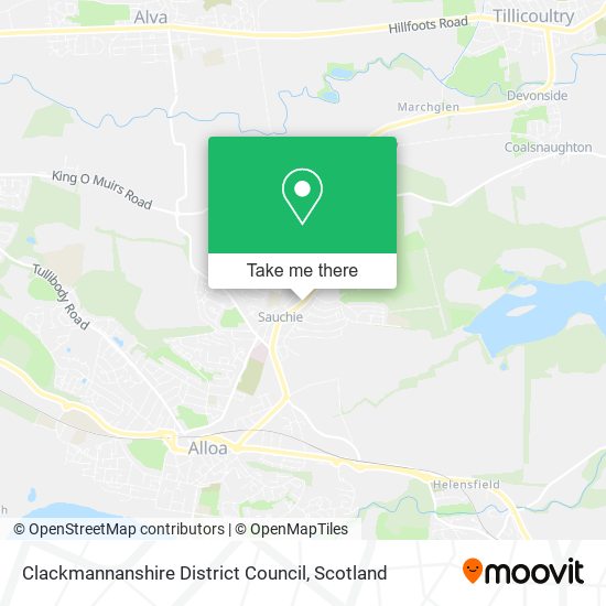 Clackmannanshire District Council map