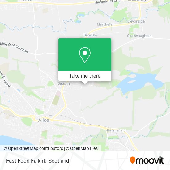 Fast Food Falkirk map