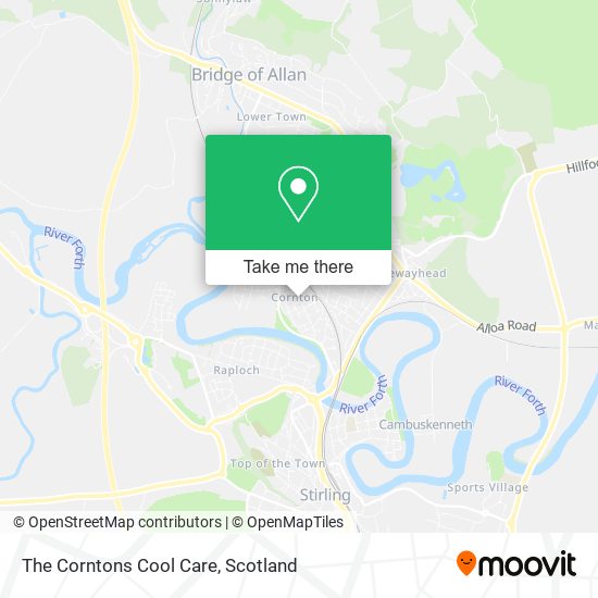The Corntons Cool Care map