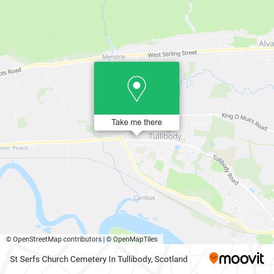 St Serfs Church Cemetery In Tullibody map