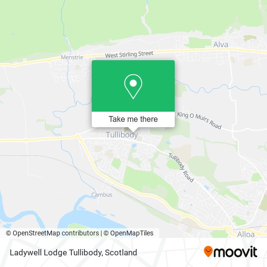 Ladywell Lodge Tullibody map