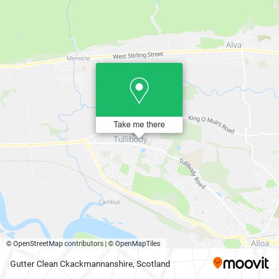 Gutter Clean Ckackmannanshire map